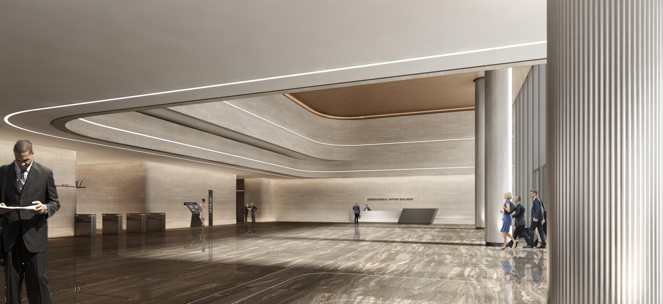 上海中国人寿陆家嘴办公室装修效果图